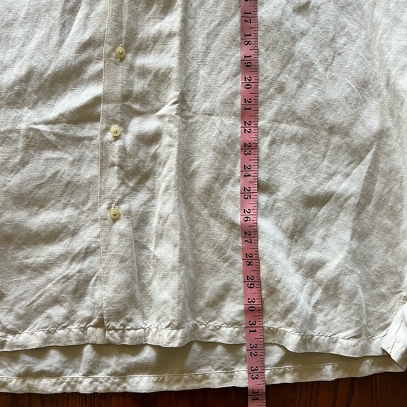 Nautica Men’s Linen Rayon Short Sleeve Collared Button Up Shirt. LIKE NEW XL/TG - Picture 8 of 8